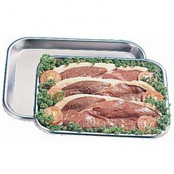 Premium 16x12 Stainless Steel Butcher Tray – Silver Finish