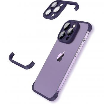 Étui Fongwan iPhone 14 Pro Max sans cadre, TPU mince et antichoc