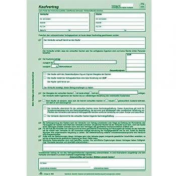 10 x RNK Universal-Kaufvertrag selbstdurchschreibend A4 = 21,0 cmx29,7