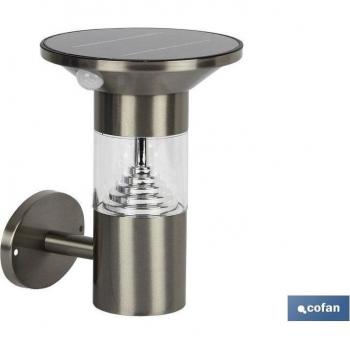 Aplique Solar con Sensor LED Gris 3W IP44