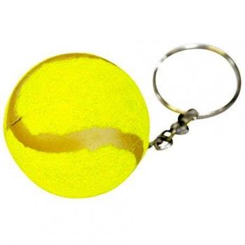 Pack de 12 porte-clés « balle de tennis » – 4 cm