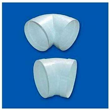 Échappement d’air 45° 125 mm – Tube coude blanc