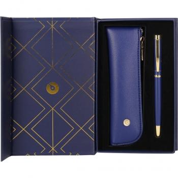 Estuche y pluma Belius Soiree azul marino