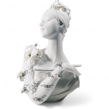 Busto Lladró My Fair Lady en Brillo Plata