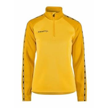 Gelbes Craft Squad 2.0 Sweatshirt für Frauen – 1/2 Zip, L