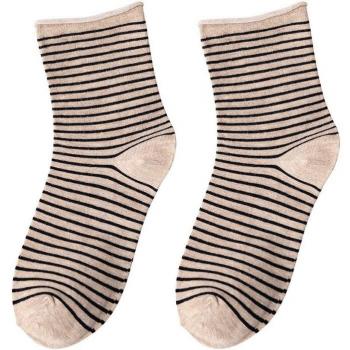 Calcetines de mujer Kawaii, rayas rosas, algodón, estilo japonés, para otoño y primavera