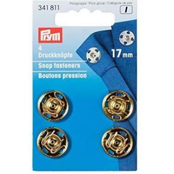 Prym Metal Snap Fasteners in Gold