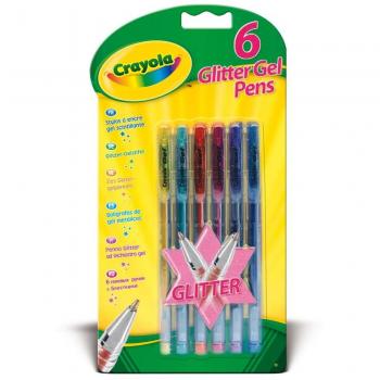 Crayola Sparkle Gel Pens Set of 6