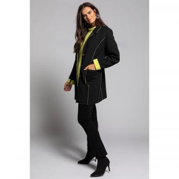 Cappotto Donna Risvolti Nero 56/58