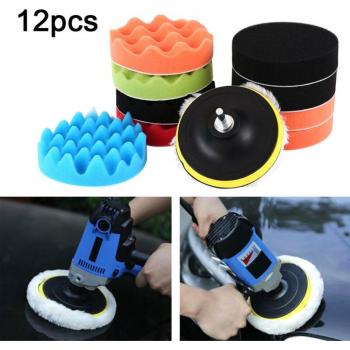 12pcs 5in Buffing and Polishing Sponge Kit for Car