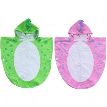 Children's Hooded Dinosaur Bathrobe