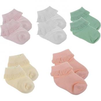 Cotton Ruffle Socks for Baby Girls