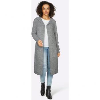 Heine Damen‑Strickjacke Grau (Meliert), Größe 36
