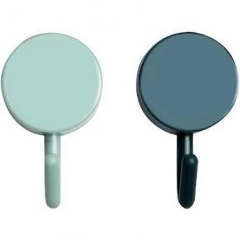 10 Nordic Round Plastic Hooks for Bathroom