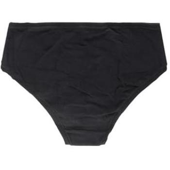 Sielei slip alti in cotone nero, misura 03