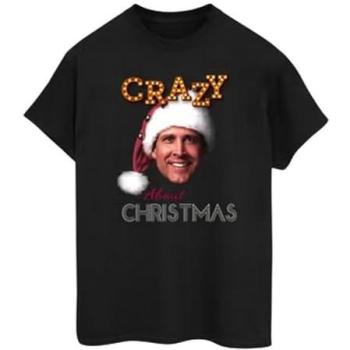 National Lampoon Christmas Vacation Women’s “Crazy About Christmas” Black T‑Shirt (Size L)
