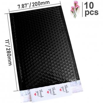 Speedy Mailers Bright Black Foil Protective Packing Envelope