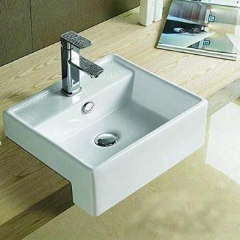 Vasque Céramique Semi-Encastrable