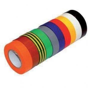 10 nastri adesivi PVC in diverse tonalità