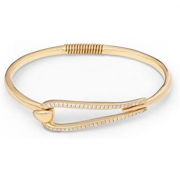 Pulsera UNO de 50 de la colección Prosperity con topacios y baño de oro