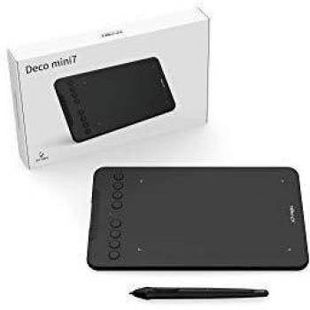 Tablette graphique XP-Pen Deco Mini 7 avec Stylet sans pile Noir