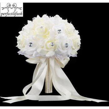 Artificial Flower Rose Bridal Bouquet