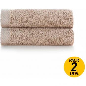 Set de Toallas Lavabo Bohemía 2‑pack (algodón 600 g/m², beige, 50×100 cm)
