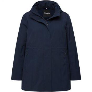 Ulla Popken Softshelljacke für große Größen, blau
