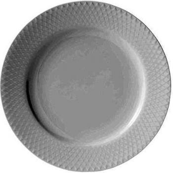 Rhombe Porzellanteller 21 cm Weiß