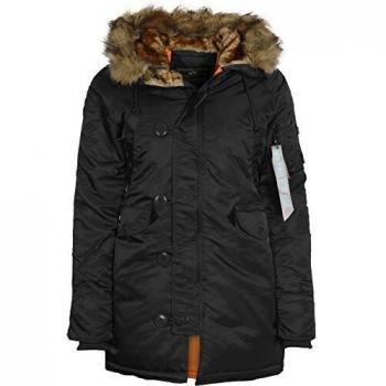 Damen N3B VF 59 Wmn Parka von Alpha Industries, Farbe Negro, XS