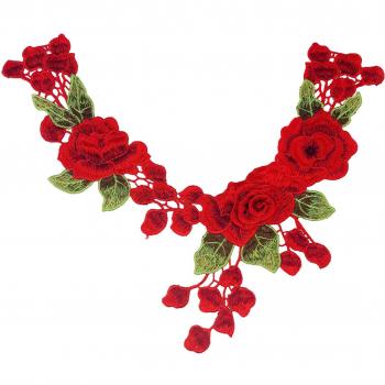 Collar Applique Flower Patches for DIY