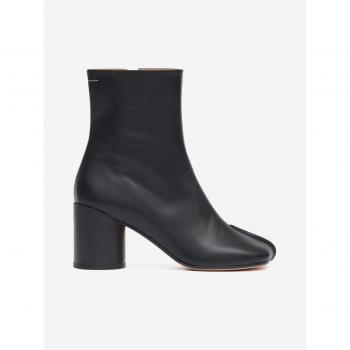 MM6 Maison Margiela Black Square Toe Boots, Heeled, Women's, Size 6.5 US