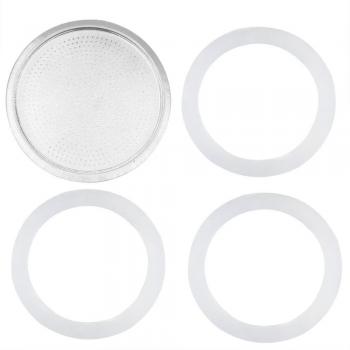 Kit de Junta Silicona + Filtro Inoxidable para Té y Cocina