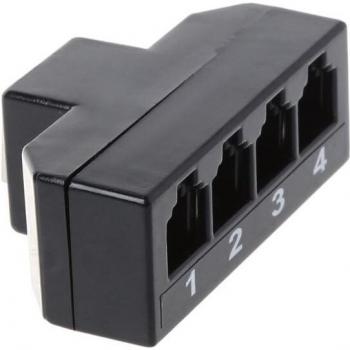 Adaptador RJ11 6P4C Hembra → RJ45 8P8C Macho para Teléfono K43A