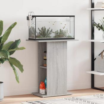 Support d'Aquarium 60,5x36x72,5 cm Bois d'Ingénierie Gris