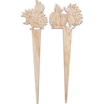 Igel Holzstecker Set