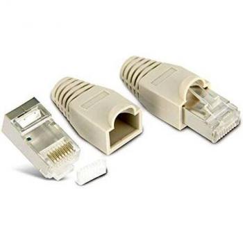 Eneroid CAT.6 RJ45-Stecker mit Führungskamm, grau, 10 Stück