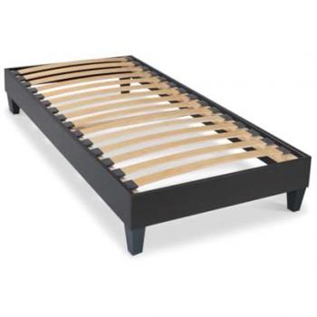 Sommier monolattes noir 80 x 200 cm