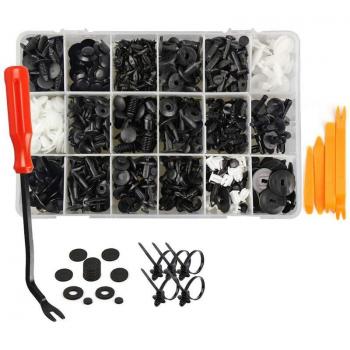 435 Pcs Auto Fasteners & Retainer Clips Set