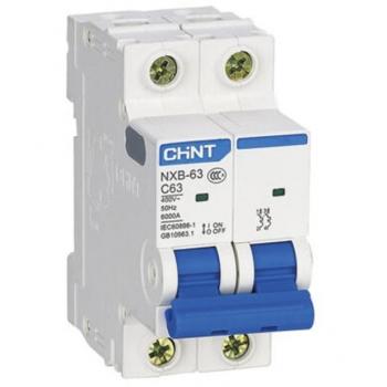 Interruptor automático Chint NXB-63 10A 2 módulos