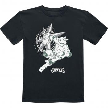 Turtle Power Black T-Shirt for Kids