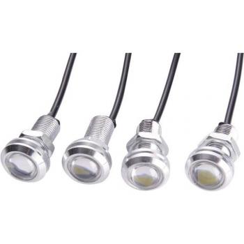 4-Pack Silver Waterproof Underwater Lights for Seadoo RXP-X 260