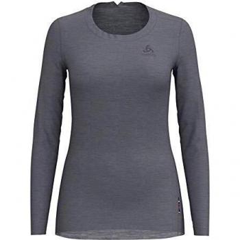 Odlo Women's Performance Wool Light Long Sleeve Base Layer Grey XS