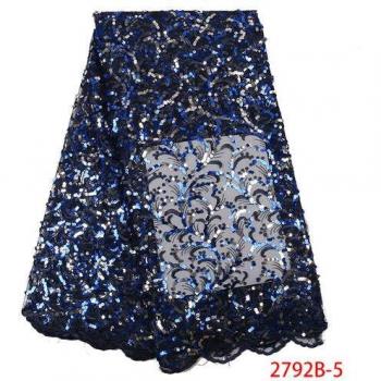 Nigerian Sequins Lace Fabric KS2792B-7