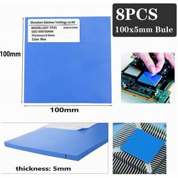Pad Térmico 80 mm, 2 mm Silicona para IC