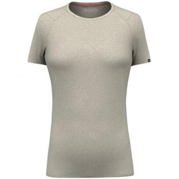 Salewa Funktionsshirt Damen – Merino „Pure Eagle Sketch“ All Mountain – Beige, XS/34