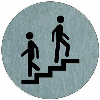 Plaque Escalier Aluminium Ronde 4383118