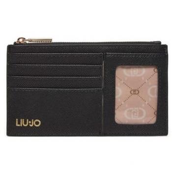 Liu Jo Porta Carte Donna Art AF4274 E0087 22222, effetto martellato nero