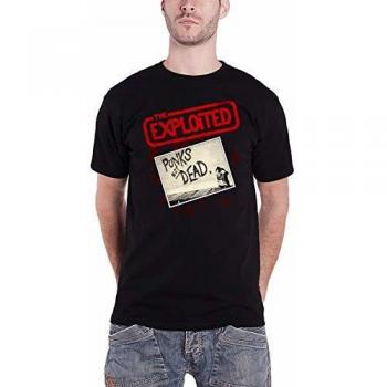 X‑Large Men's Punk Not Dead Plastic Head Tee – Black