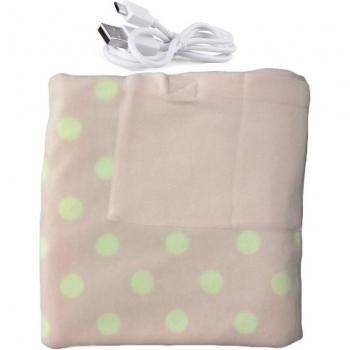 5V USB Heated Throw Blanket with Pockets